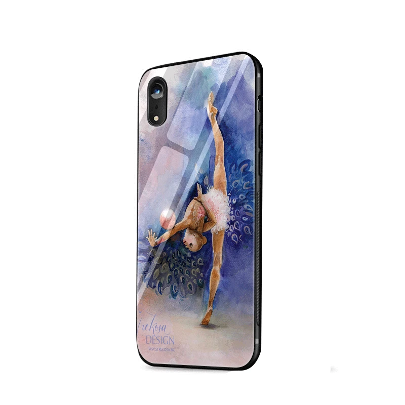 Чехол из закаленного стекла для iPhone 6 6s 7 8 Plus 5 5S SE X XS XR Max чехол гимнастики масляной