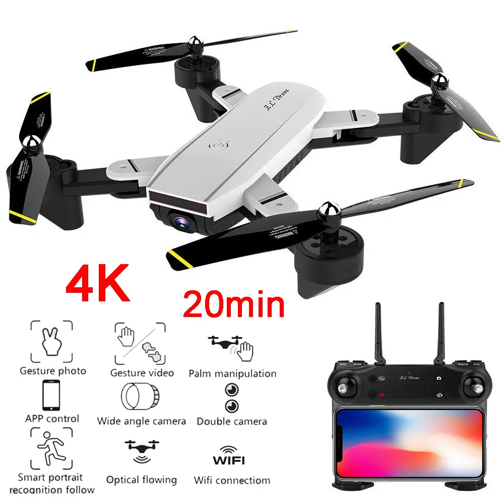 Лучший 4K Дрон с камерой 1080P 50x зум Профессиональный FPV Wi-Fi RC дроны удержание высоты авто возврат Дрон Квадрокоптер RC вертолет
