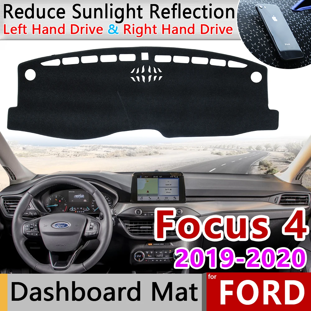 Для Ford Focus 4 2019 2020 Противоскользящий коврик для приборной панели солнцезащитный