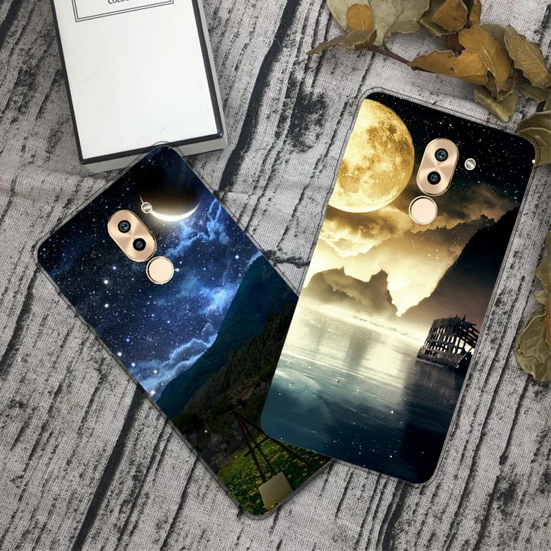 Для Huawei Honor 6X чехол для телефона милый мультяшный Кот Цветок Фрукты живопись ТПУ