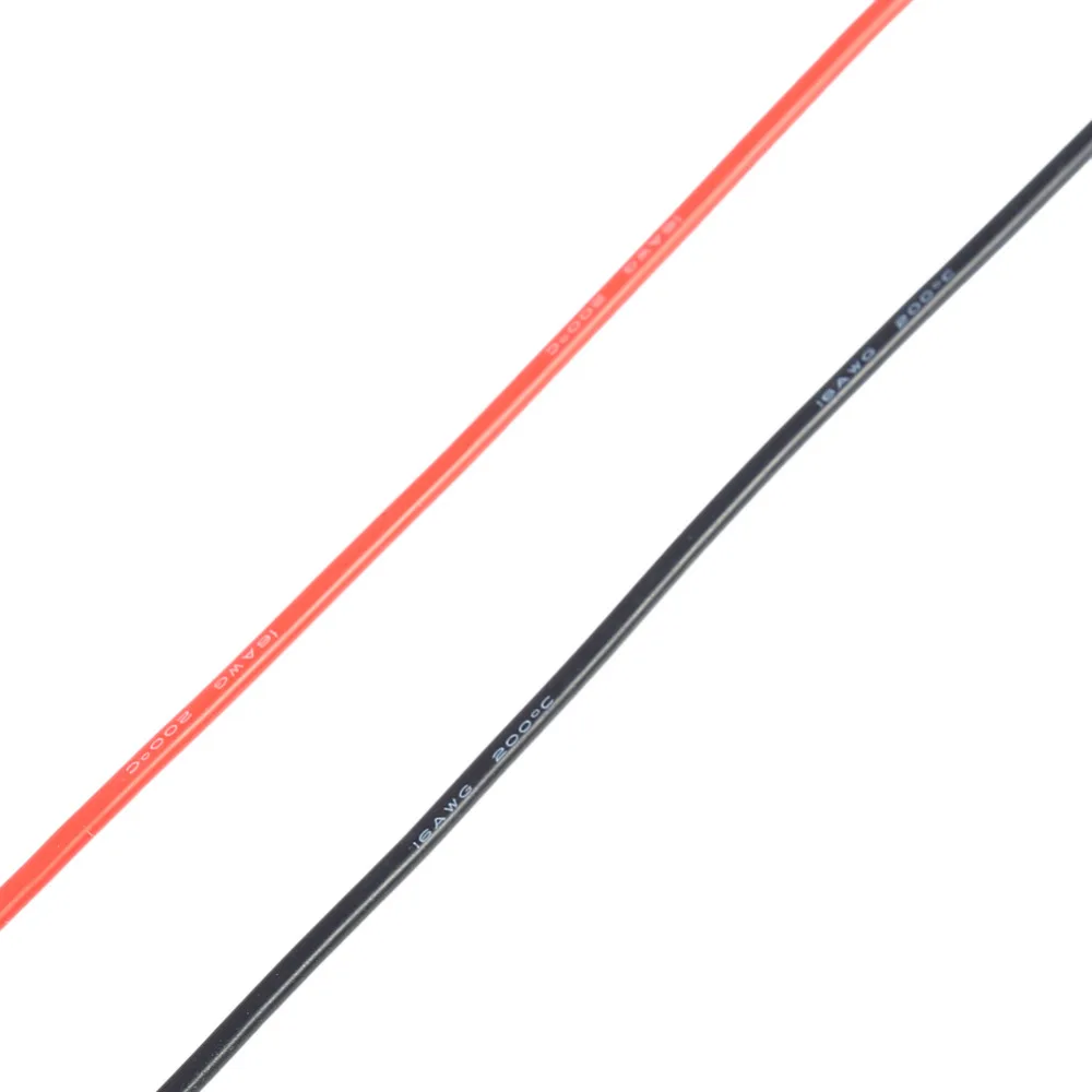 Силиконовый кабель 16awg 2 м устойчивый к высоким температурам многожильный провод