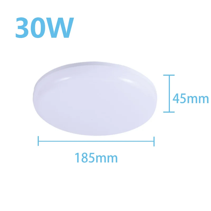 30W Ceiling Light CANMEIJIA светодиодный потолочный светильник 220 В 30 Вт Домашнее освещение Современные Люстры лампа для гостиной столовая ванная комната Светильник - Цвет корпуса: 30W Ceiling Light