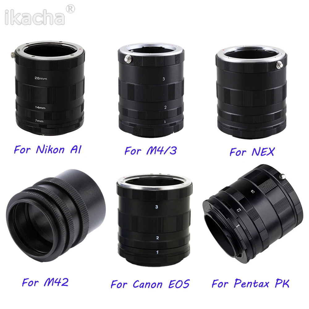 Кольцо для макросъемки камеры M42 Canon Nikon Pentax Olympus M4/3 NEX | Электроника