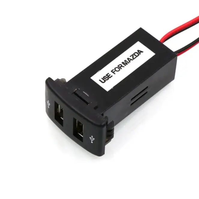 Автомобильное зарядное устройство с двумя USB портами 5 В 2 1 А|Кабели адаптеры и