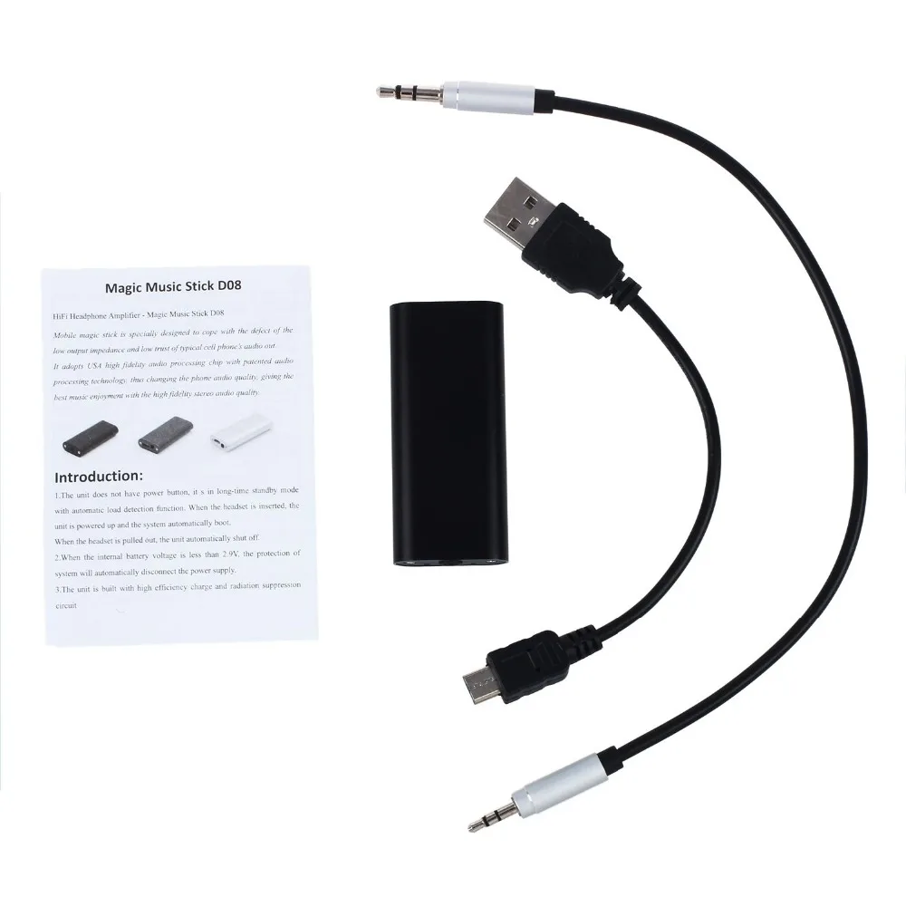 Портативный D08 аудио HiFi усилитель для наушников стерео 3 5 мм мини