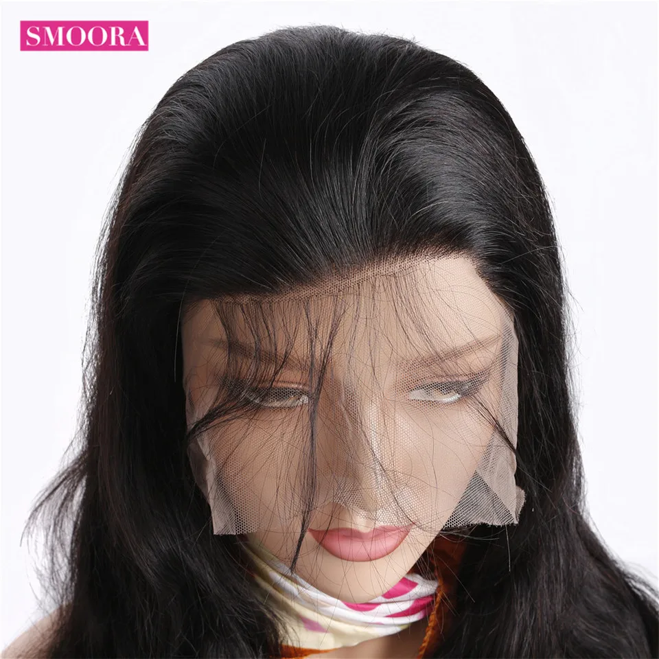 

Full Lace Human Hair Wigs Pre Plucked With Baby Hair Brazilian Remy Hair Body Wave Full Lace Wigs For Girl Woman Bleached Knots