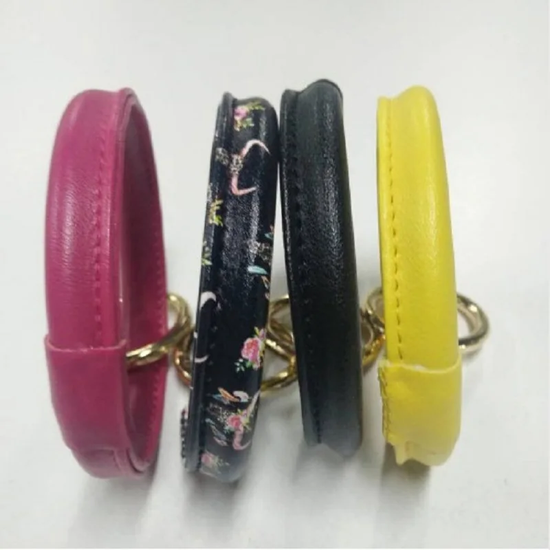 Браслеты женские из экокожи модные украшения с принтом цепочка для ключей кольцо