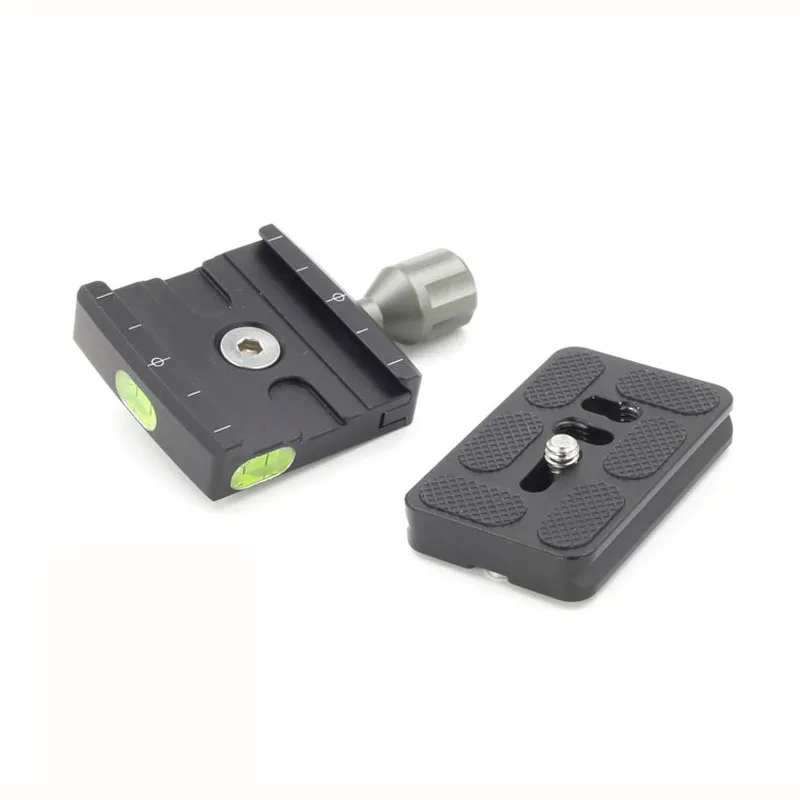 

XILETU QR-50 Adapter Plate Square Clamp with Gradienter for Quick Release Plate for Tripod Ball Head