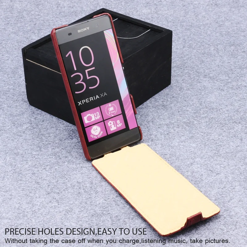 6чехол на sony xperia xa Для Sony Xperia XA Case Dual Обложка Вертикальный Флип Кожаный Shell Сумка
