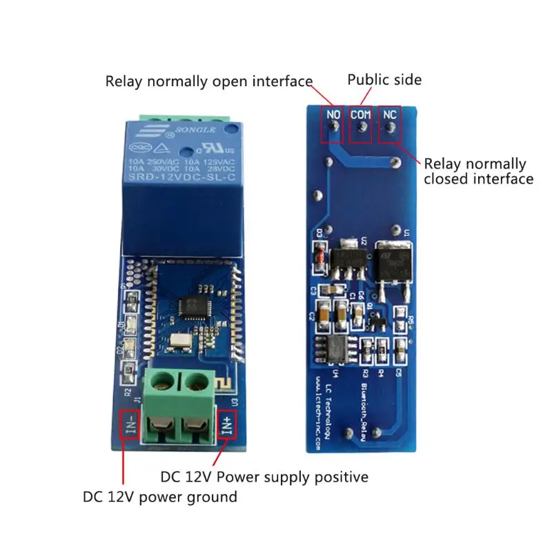 Relay Internet Bluetooth Module Smart Remote Control Mobile Phone Switch DC12V Wireless Component | Обустройство дома