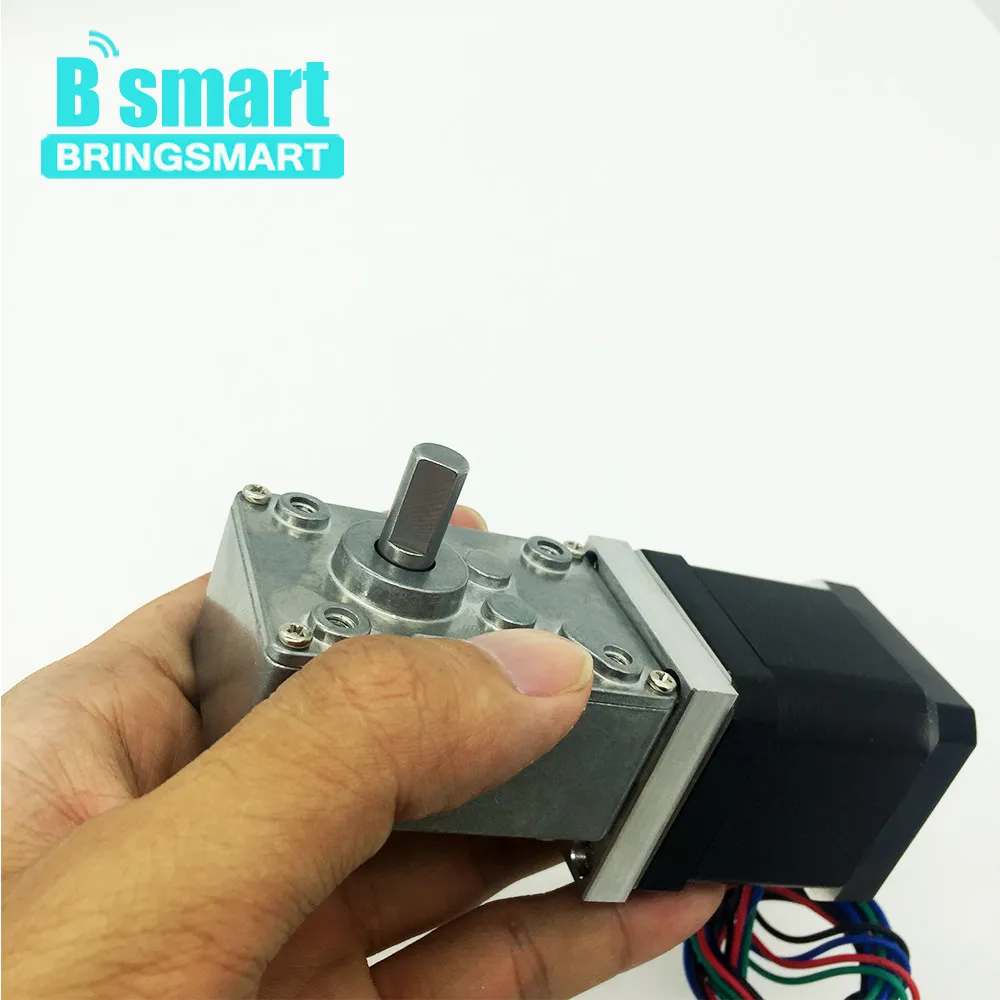 Электродвигатель с червячным Редуктором Bringsmart шаговый электродвигатель