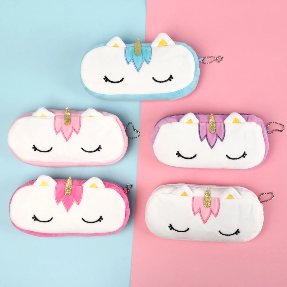 5 видов конструкций Kawaii 20 см сумка карандаш единорог плюшевый чехол цепочка для
