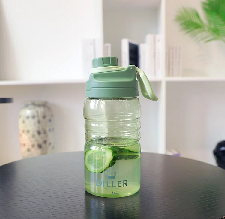green 1L 1Л 1.5л 2л большой емкости бутылки для воды для занятий спортом на открытом воздухе, таких как баскетбол для футбола и бега, скалолазание спортивная чашка - Цвет: green 1L