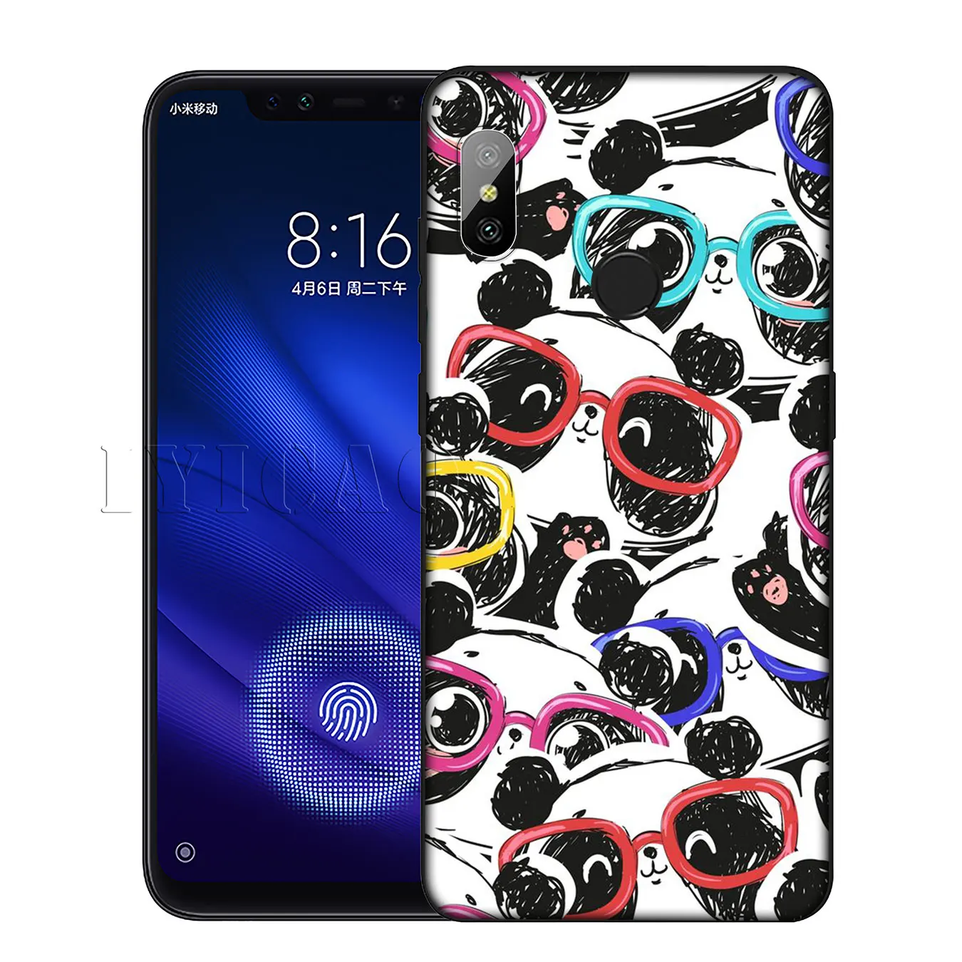 IYICAO панда Dab на EM мягкий черный силиконовый чехол для Xiaomi Redmi 6A 5A Note 7 4X5 Plus 6 Pro из ТПУ