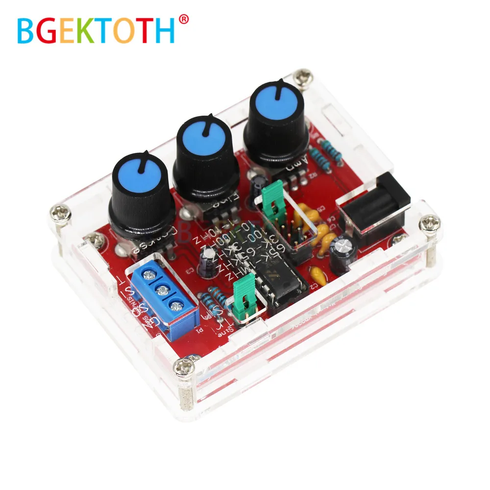 Функциональный генератор сигналов DIY Kit квадратный выход 1 Гц МГц Регулируемая