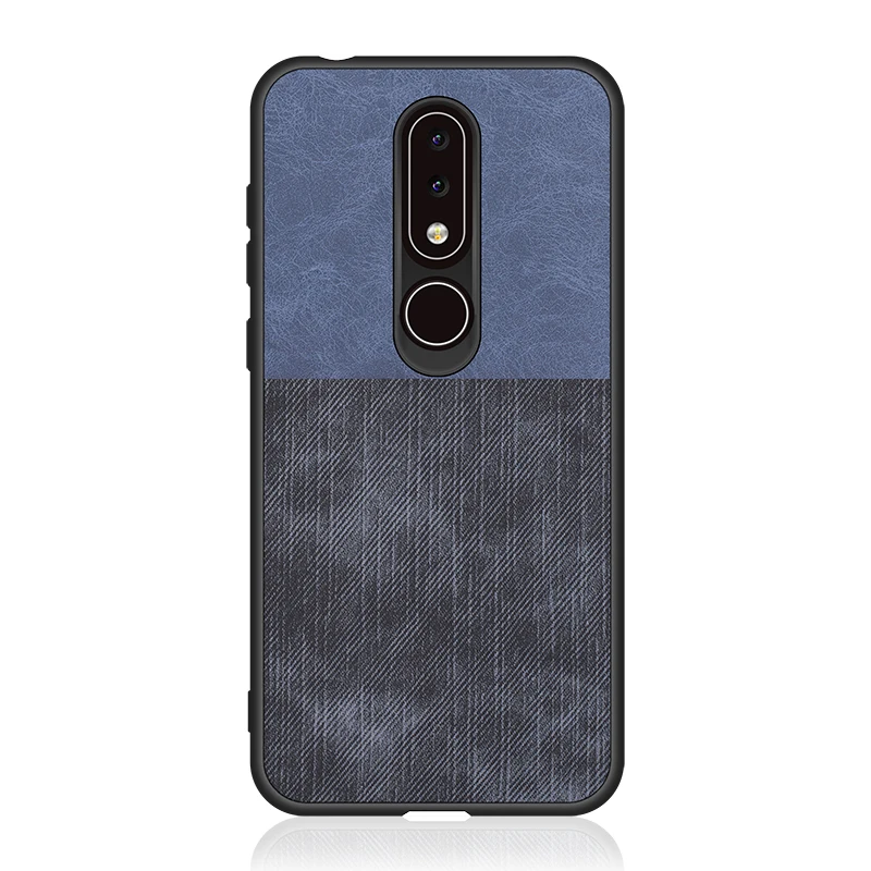Чехол для Nokia 6 1 тканевый противоударный чехол жесткая задняя крышка X6 телефона