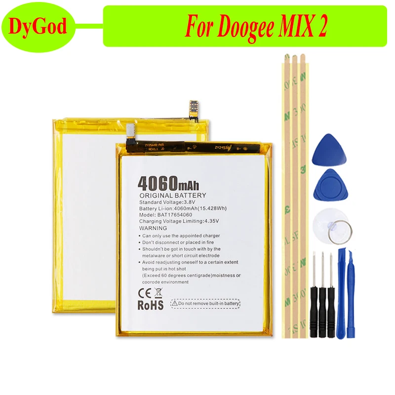 DyGod 4060mAh Для Doogee MIX 2 батареи для замены Bateria смартфон + Инструменты|Аккумуляторы