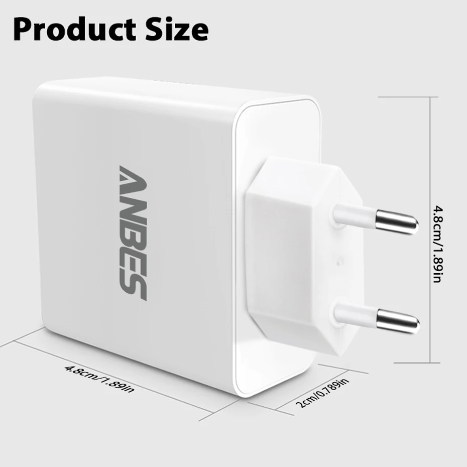 Overfly зарядное устройство для телефона iPhone быстрая зарядка 3 USB светодиодный