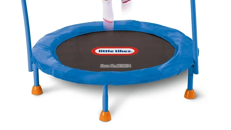 Уличный батут для детей с защитным балансом пластиковый и металлический