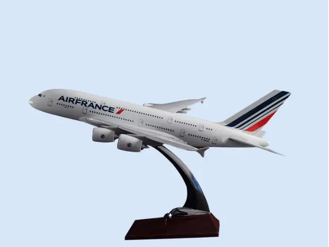 45 см Смола Сингапур Аэробус модель A380 самолета воздуха Франция французский