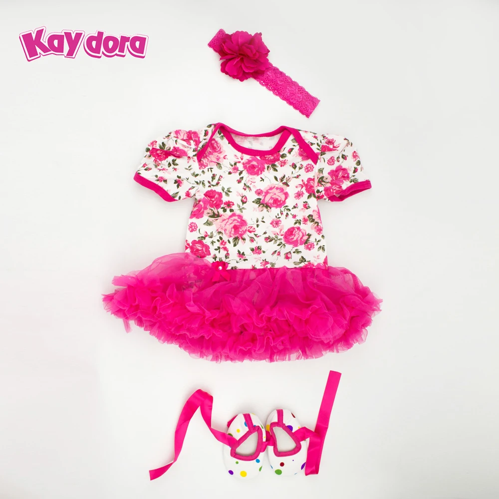 KAYDORA Lifelike Reborn Одежда для куклы-младенца подходит для 20-22 дюймов Reborn Baby Dolls платье для BeBe Reborn 0-3 месяца детская одежда