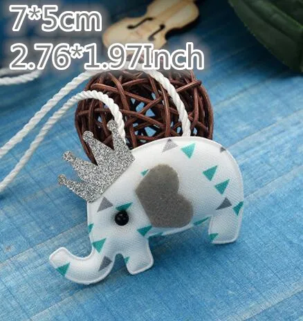 Kawaii/милые аксессуары для маленьких детей, комплект подходящих детских аксессуаров, цепочек на шею в форме лошадок, животных, сердец, звездочек для новорожденных - Цвет: Blue elephant