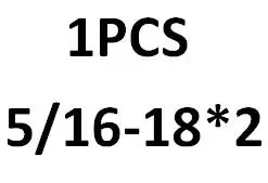 Серый 5/16-18*1/2,5/8. 3 зубца 304 из нержавеющей стали британские шестигранные болты, UNC американские шестигранные винты GB5783 - Цвет: Серый