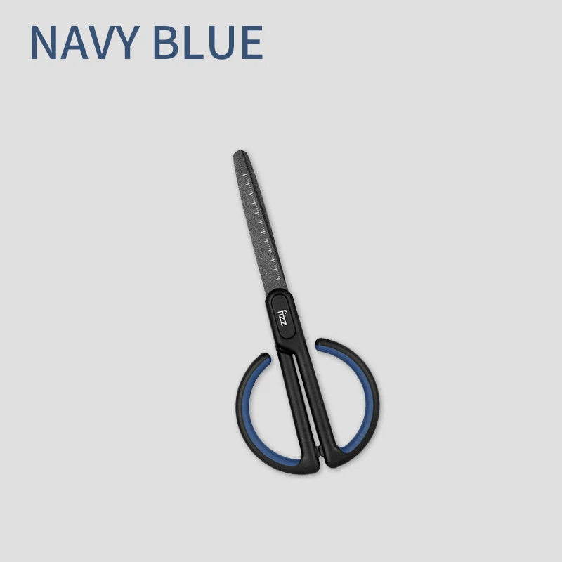 Navy Blue Xiaomi Fizz антипригарные ножницы со шкалой для Офис Школа Студент Стационарные ножницы бытовые DIY ленты ножницы СНиП - Цвет: Navy Blue