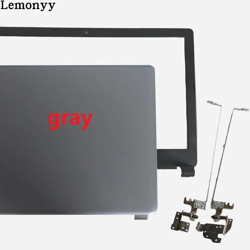 Для acer Aspire E1-510 E1-530 E1-532 E1-570 E1-572 E1-532 E1-572G серый ЖК-дисплей верхнюю крышку чехол/ЖК-дисплей ободок крышки/ЖК-дисплей петли - Цвет: gary A B and hinges