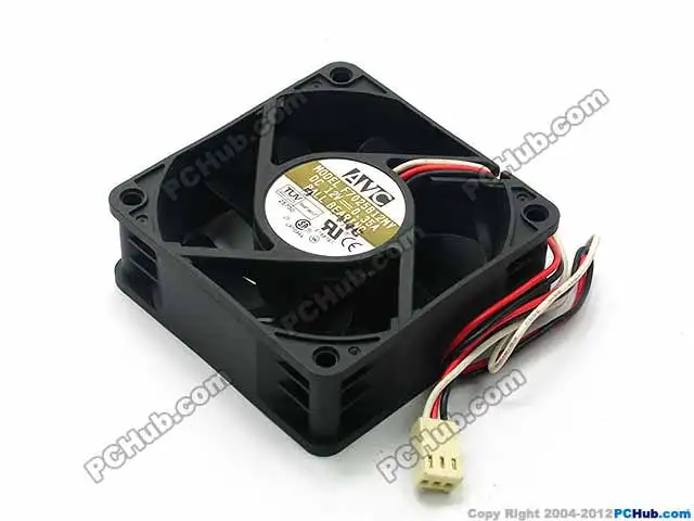 AVC F7025B12MY DC 12V 0.35A 3 жильный 70x70x25 мм Сервер вентилятор охлаждения|server| |