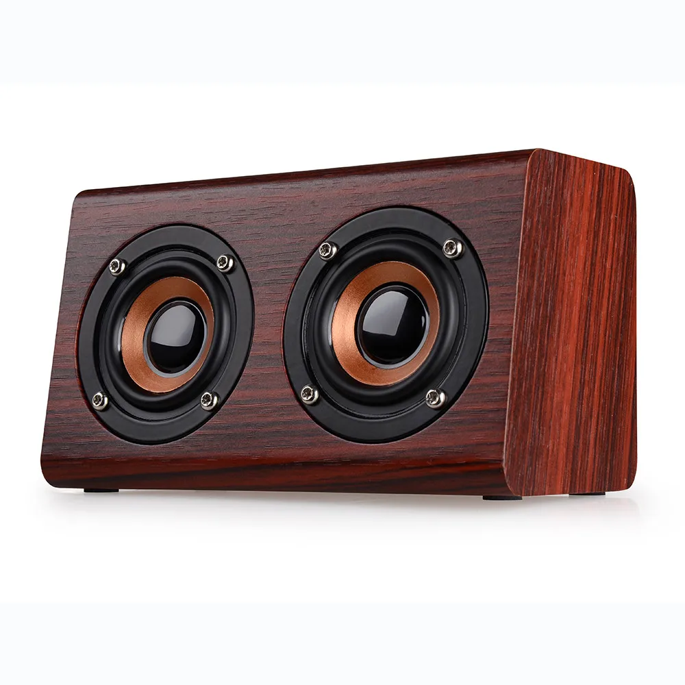 Портативная беспроводная деревянная Bluetooth Колонка HIPERDEL мощностью 6 Вт громкий
