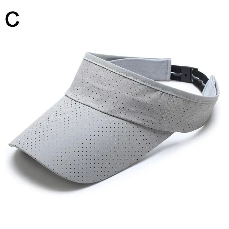 light gray Мужские и женские летние шапки, регулируемая спортивная повязка на голову, Классическая Солнцезащитная спортивная шапка с козырьком, Кепка для улицы, высокое качество, открытый верх - Цвет: light gray