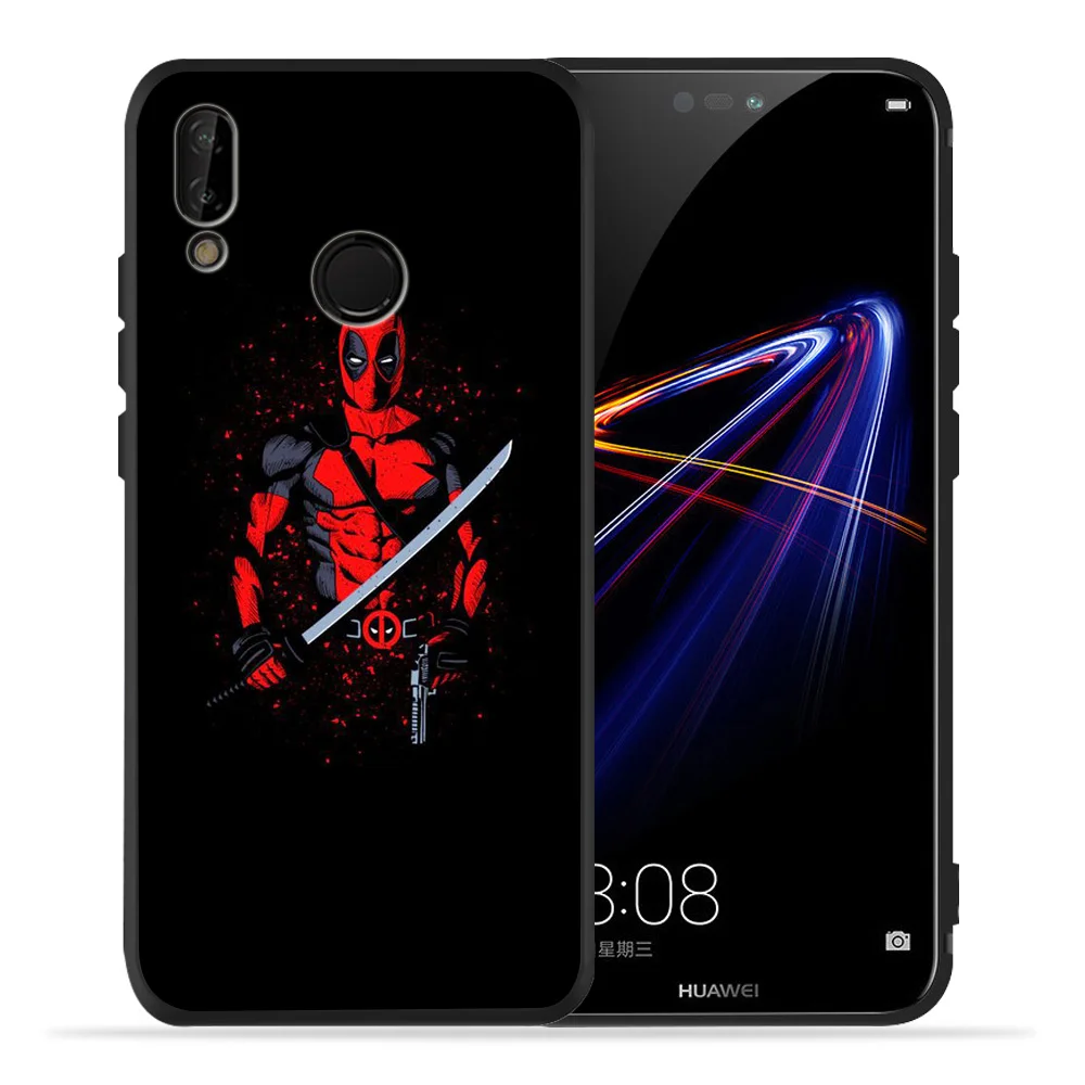 Для funda Huawei P20 lite чехол Мстители: Endgame черные ТПУ чехлы для P8 2017 Coque Etui P30 Pro Psmart
