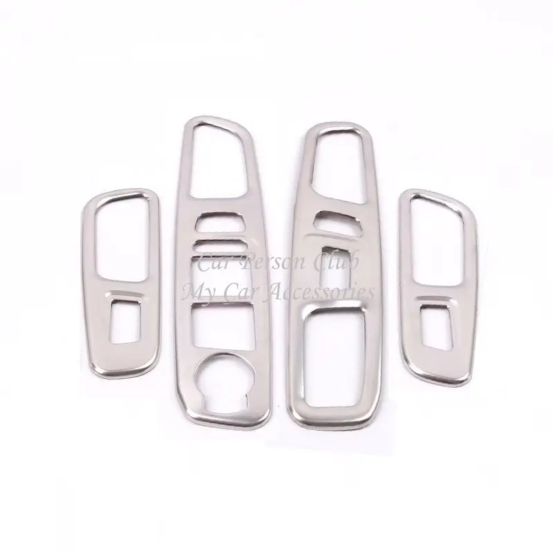 Stainless Steel Door Window Glass Lift Switch Cover Interior Armrest Control Trims For Jeep Renegade 2016-2018 Car Accessories | Автомобили