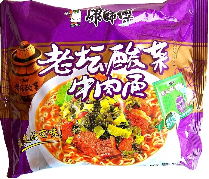 Master Kong instant noodles Sauerkraut | Продукты