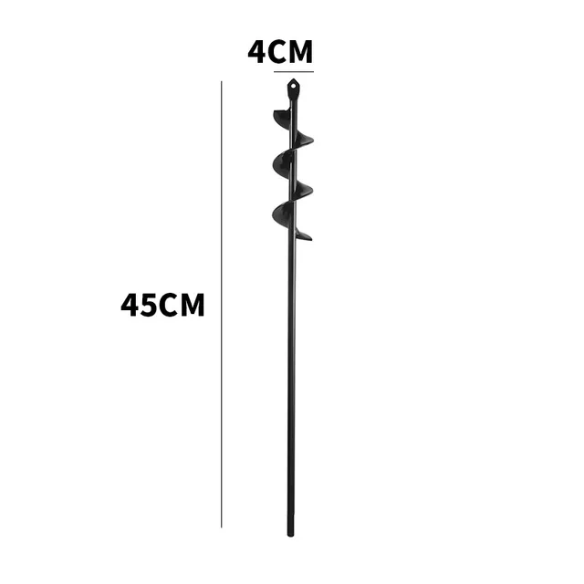 4x45cm ABEDOE шнек спиральные сверла инструменты Планте сверла шнек двора садоводства постельные принадлежности посадки отверстие экскаватор инструмент Замена садовый инструмент - Цвет: 4x45cm