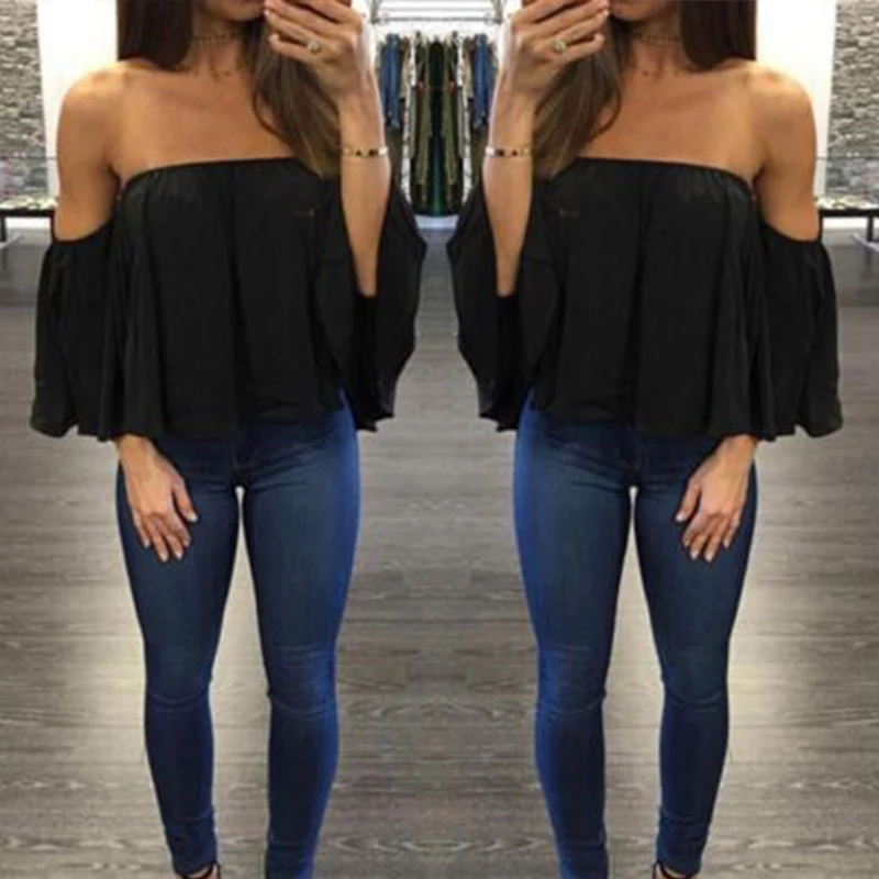 Блузка женская с длинным рукавом летняя 2019 | Женская одежда