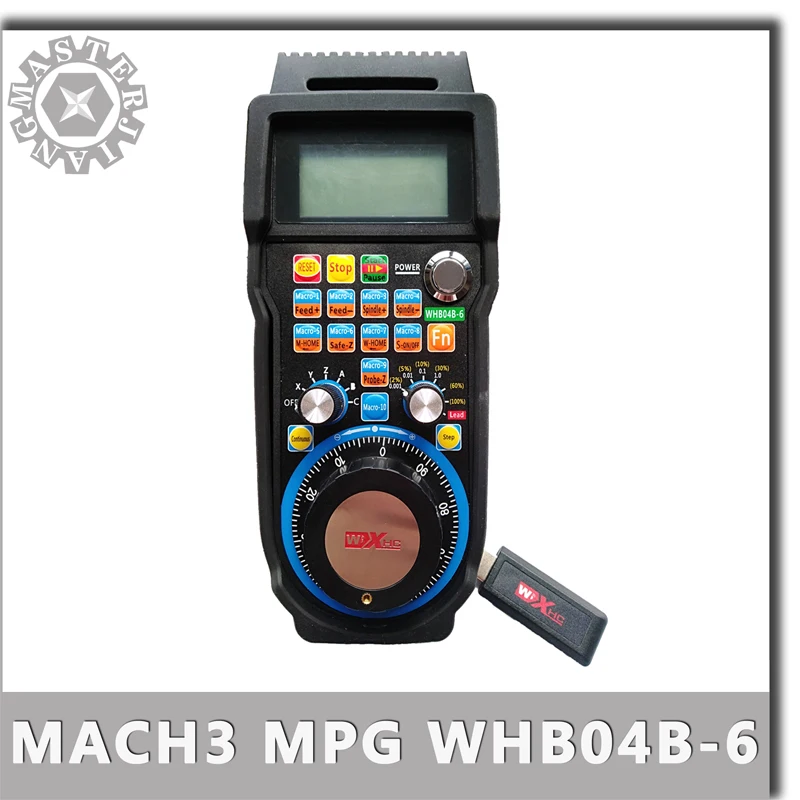 Новые 3/4/5/6 оси MACH3 MPG Беспроводной маховик ЧПУ USB приемник 40 м) дальность передачи