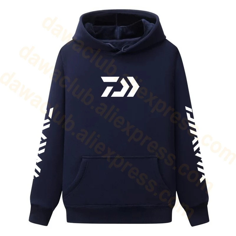 Новинка 2019 флисовая одежда Daiwa с капюшоном для зимней рыбалки куртка зимняя