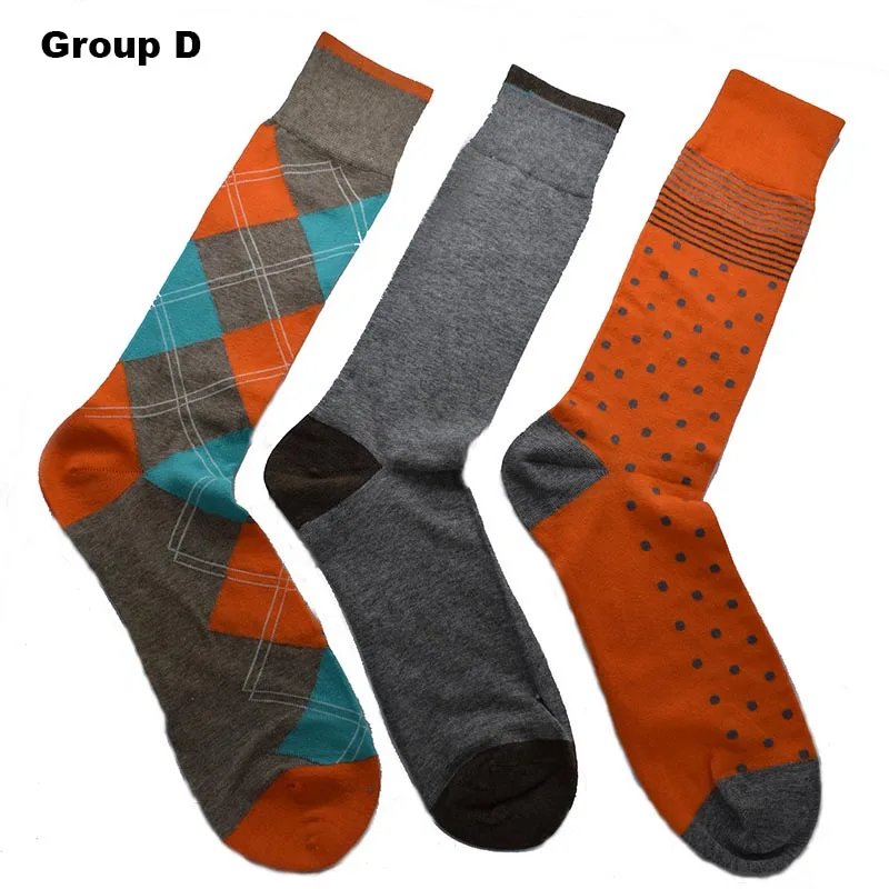 Fcare 1pair calcetines Men's crew plus size big Spring autumn winter long leg business socks | Мужская одежда