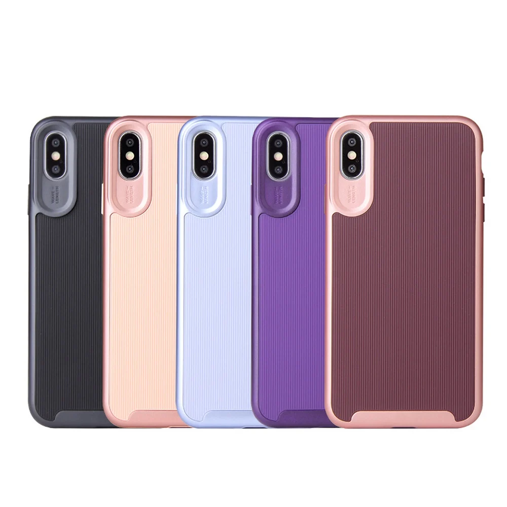 OTAO полный чехол противоударный для iPhone X XS MAX XR 7 8 Plus 6 6s модные чехлы в полоску 7plus 9