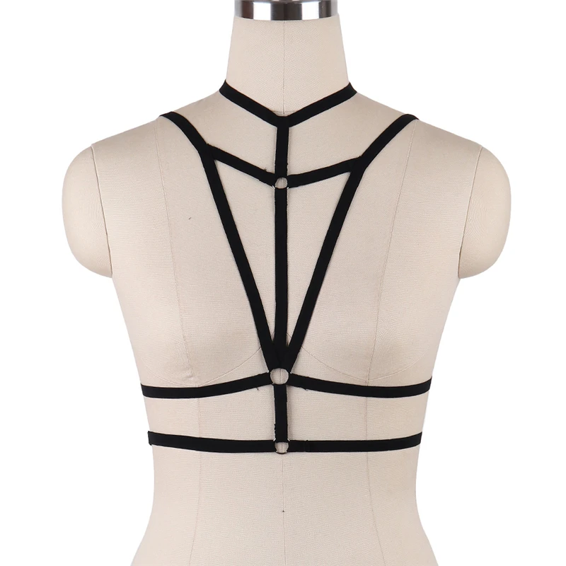 Боди клетка Rave Wear бондаж портупея для тела harajuku goth нижнее белье в готическом