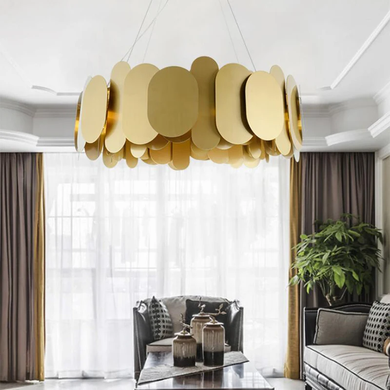 Jmmxiuz современная люстра освещение для гостиной Креативный дизайн Золотой