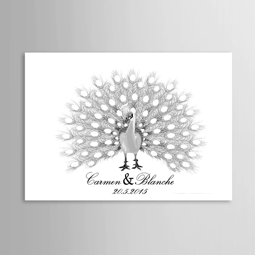 Фотообои с рисунком павлина свадебный подарок свадебное дерево украшение сделай