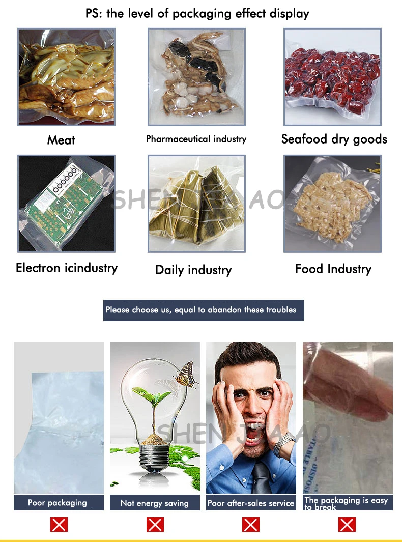 Автоматическая Еда вакуум-закаточная машина для упаковки пищевых продуктов непрерывной Сумка вакуум-закаточная машина Еда Saver