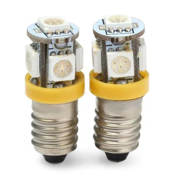 Sencart 50Psc E10 1447 белый/синий/теплый белый/желтый/белый/красный 5x5050SMD светодиодный Birne