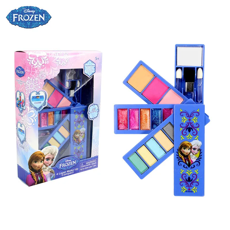Disney Замороженные Набор детской косметики девушка игрушка Макияж Box дом Eye Shadow Blush