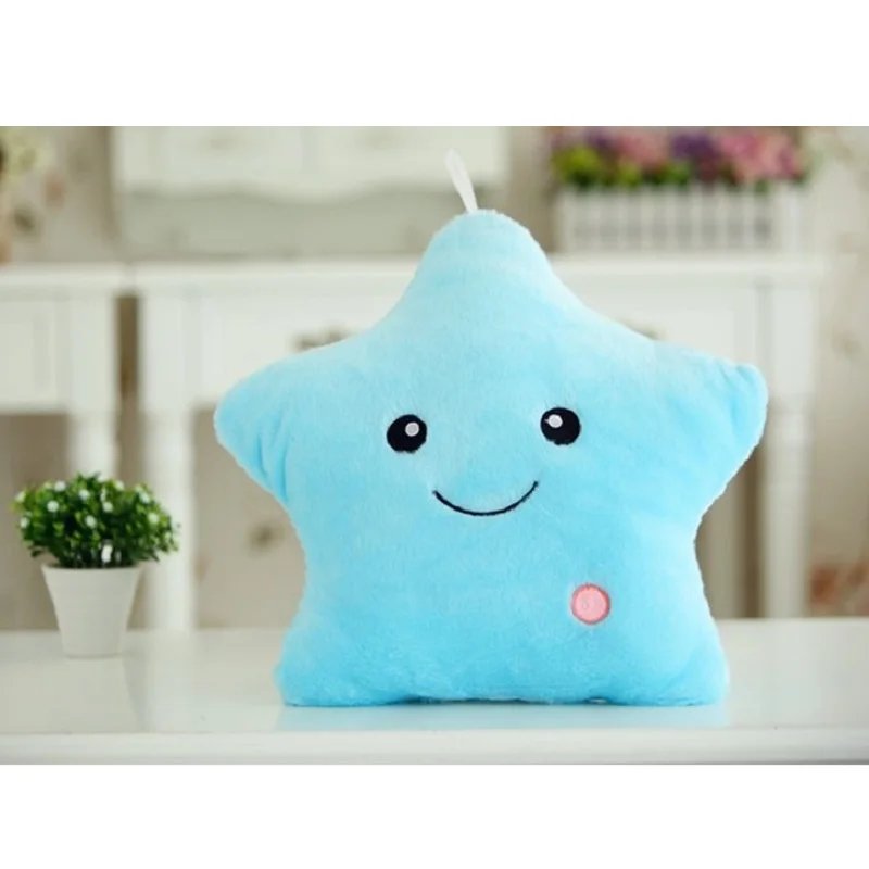 Красочный Светодиодный светильник плюшевые мягкие игрушки Lucky Подушка