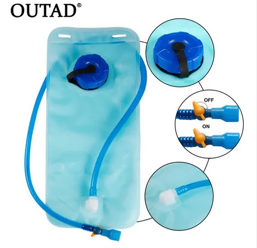 OUTAD, 2L, велосипедный, велосипедный, верблюжий, сумка для воды, мочевой пузырь, гидратация, рюкзаки для кемпинга, пеших прогулок, сумка для воды, сумка для напитков