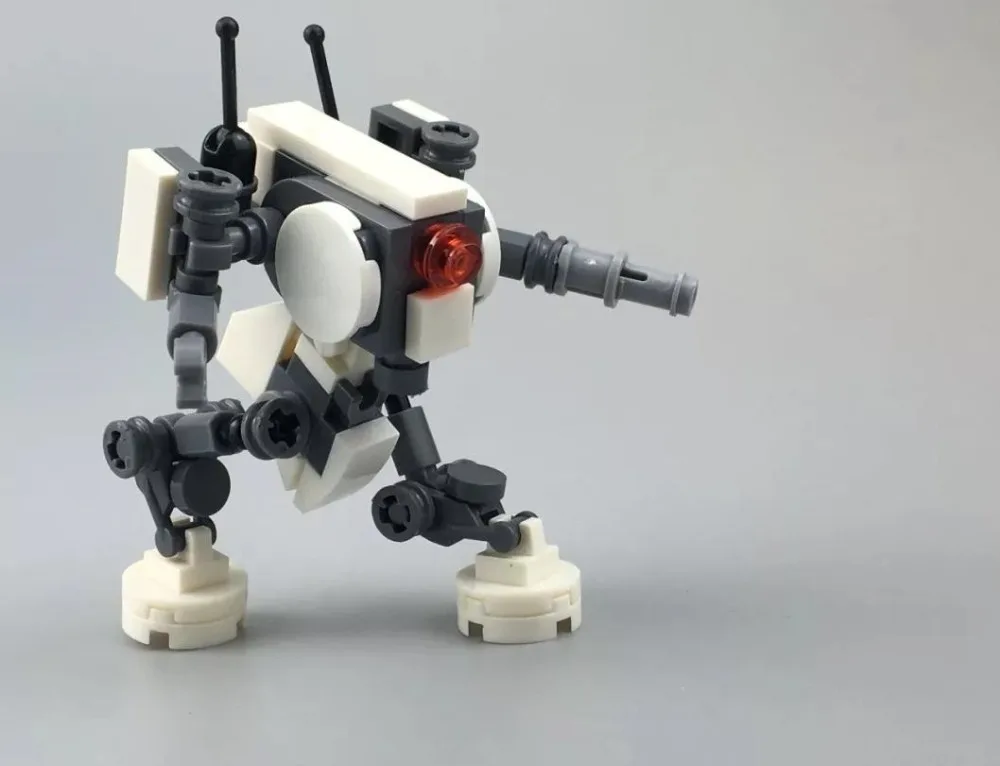 Блоки MOC маленькая меха железная и стальная команда робот совместимые Legoelys